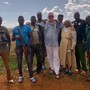 Dino Azzalin in uno dei suoi viaggi in Africa