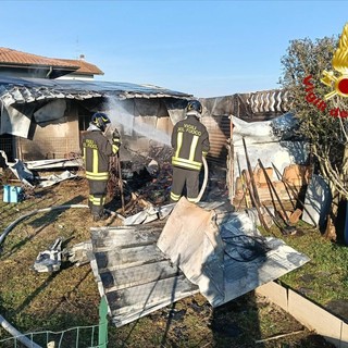 Le immagini del rogo