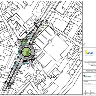 Mappa dell'intervento programmato per la realizzazione della rotatoria di Besozzo sulla superstrada