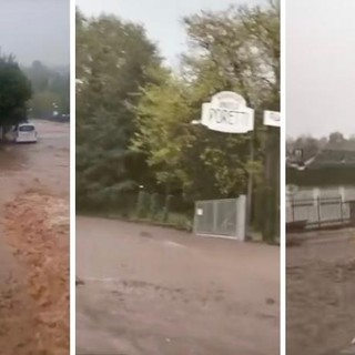 Tre immagini di quanto accaduto ieri a Olona