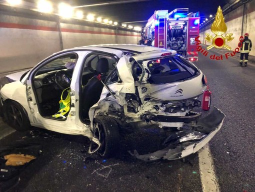 Le immagini dell'incidente di ieri pomeriggio sulla 336