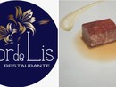 Il logo del ristorante Flor de Lis e uno dei piatti che verranno proposti