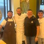 Fulvio Solari insieme ai figli Federico e Lorenzo e ad Alessandro Ripoli