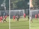 Il tocco in area, la palla in rete e l'esultanza di Romero per il gol decisivo Il tocco in area, la palla in rete e l'esultanza di Romero per il gol decisivo