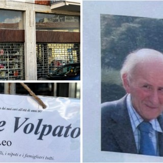 Leone Volpato e il suo negozio di via Monastero Vecchio a Casbeno Leone Volpato e il suo negozio di via Monastero Vecchio a Casbeno