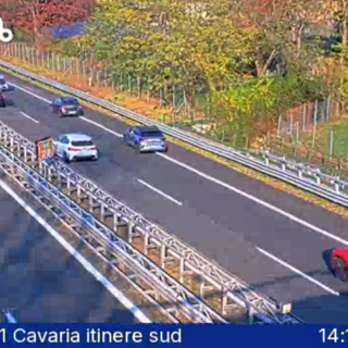 Un'immagine della webcam di Autostrade per l'Italia