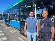 Antonio Marangiolo, responsabile dei verificatori di Autolinee Varesine e Gianluca Ribolzi, responsabile dell'ufficio Sanzioni Antonio Marangiolo, responsabile dei verificatori di Autolinee Varesine e Gianluca Ribolzi, responsabile dell'ufficio Sanzioni