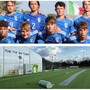 Gli azzurrini Under 16 ospiti domani dell'Atleti Azzurri d'Italia di Gallarate e, sotto, i nuovi campi quasi pronti al Chinetti