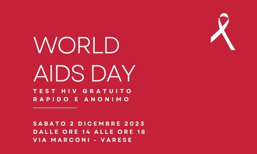 World Aids Day, il 2 dicembre test gratuiti e sensibilizzazione in via Marconi a Varese