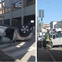 Ancora un incidente in via Maino a Busto, si ribalta auto. Paura e rabbia dei residenti