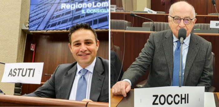 Da sinistra, Samuele Astuti (Pd) e Luigi Zocchi (FdI)