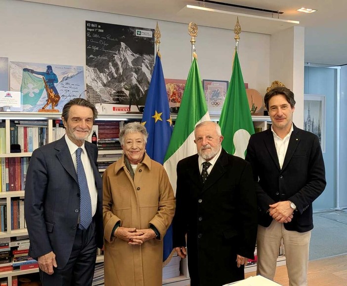 Licata: «Dal presidente Fontana con gli 87enni Silvia e Martino, esempi di anzianità attiva»