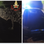 Carambola nella notte nel Comasco, auto si ribalta: feriti quattro giovani