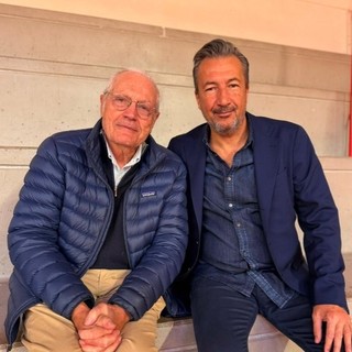 Il presidente Toto Bulgheroni con il ct Luca Banchi