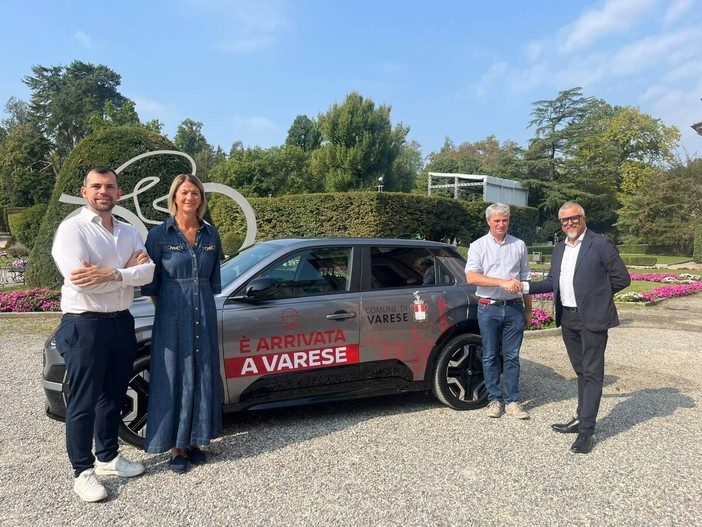 Mobilità sostenibile. Una nuova auto full electric a disposizione del Comune di Varese