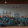 Foto di gruppo per i partecipanti al torneo di baskin tenutosi presso al palestra Falaschi