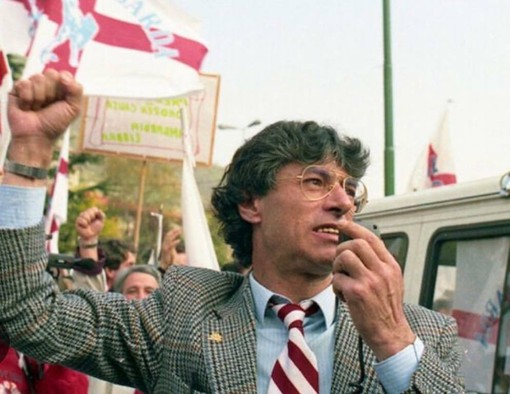 La foto di Umberto Bossi postata da Matteo Bianchi