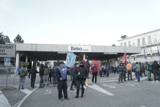 Una delle manifestazioni dei lavoratori Beko del 2024 a Cassinetta Una delle manifestazioni dei lavoratori Beko del 2024 a Cassinetta