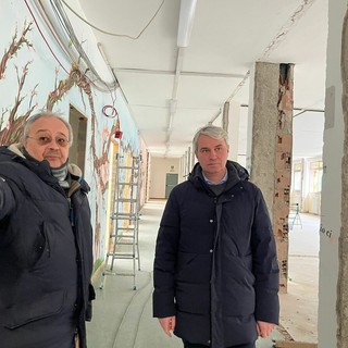 L'assessore Roberto Molinari e il sindaco Davide Galimberti