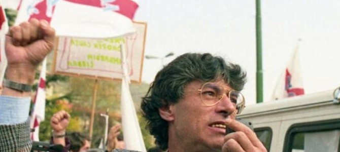 La foto di Umberto Bossi postata da Matteo Bianchi