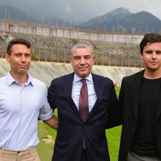 Il ds Battaglino, il presidente Girardi e Giovanni Rosati