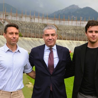 Il ds Battaglino, il presidente Girardi, il direttore generale Giovanni Rosati: avanti così