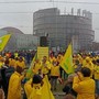 Coldiretti fuori dal Parlamento Europeo di Strasburgo