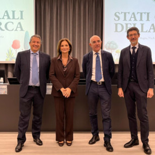 da sinistra: Loredano Pollegioni, Maria Pierro, Antonio Romeo e Umberto Piarulli