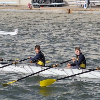 I ragazzi della Canottieri Luino impegnati in gara nella giornata di ieri