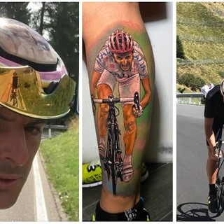 Martino Caliaro e il suo nuovo tatuaggio di Davide Rebellin