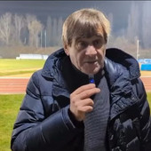 Claudio Milanese, patron della Solbia, intervistato dopo l'approdo alla finale di Coppa Italia Claudio Milanese, patron della Solbia, intervistato dopo l'approdo alla finale di Coppa Italia