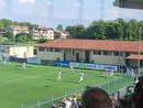Corno-gol porta in finale la Caronnese, sotto la gioia degli uomini di Ferri (foto IlSaronno.it)