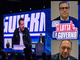 Salvini sul palco dopo la vittoria del congresso. Nei riquadri, Cassani (in alto) e Reto Salvini sul palco dopo la vittoria del congresso. Nei riquadri, Cassani (in alto) e Reto