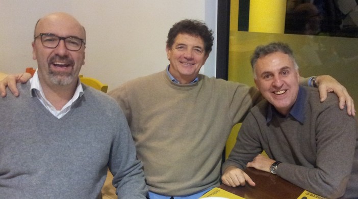Nella foto del 2014 pubblicata da Roseto.com Chicco Zorzi, Iwan Bisson e Cedro Galli: un terzetto targato Varese