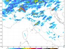 Una &quot;lingua&quot; colorata con temporali e precipitazioni sulla nostra provincia
