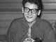 Sergio Freda, fondatore dell'Hockey Club Como, con la maglia dei mitici Diavoli Milano