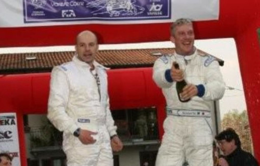 Diocleziano Toia (a destra) con Denis Tosetto al Rally dei Laghi