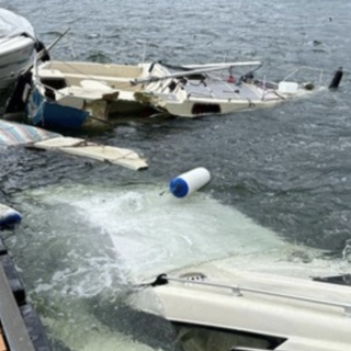 Tempesta sul lago Ceresio, danni a decine di imbarcazioni: «Una battaglia contro la furia della natura»