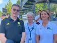 Il ministro Giorgetti, Davide Galimberti e Ivana Perusin