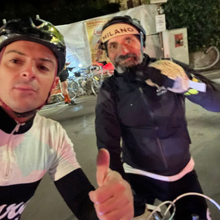 Martino Caliaro (a sinistra) all'Eroica