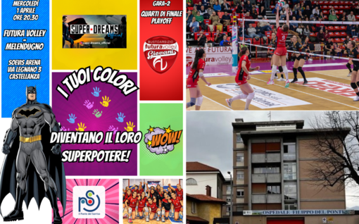 Ospedale del Ponte, colori e supereroi per i bambini: Futura Volley e SuperDreams uniscono le forze