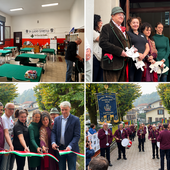Quattro momenti dell'inaugurazione, avvenuta oggi all'ex Baracca di Capolago, della Casa delle Associazioni Quattro momenti dell'inaugurazione, avvenuta oggi all'ex Baracca di Capolago, della Casa delle Associazioni