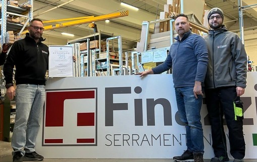 Fabio, Diego e Marco Giacobbo, la terza generazione a capo di Finazzi Serramenti