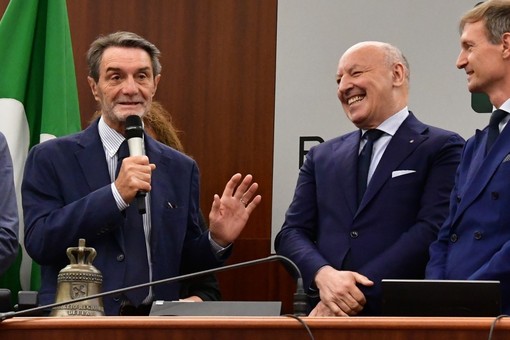 Fontana premia Marotta: «Un varesino che contribuisce a rendere forte questa regione». Ma in campo... Fontana premia Marotta: «Un varesino che contribuisce a rendere forte questa regione». Ma in campo...
