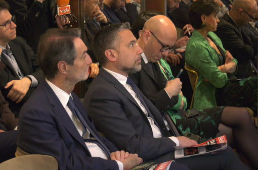 Il presidente Fontana e l'assessore Lucente al convegno “I trasporti a 360°. Un anno di sfide e un futuro di obiettivi”