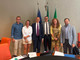 I consiglieri regionali Lega a margine della seduta di oggi (da sinistra: Riccardo Vitari, Alessandra Cappellari, Mauro Piazza, Giovanni Malanchini, Silvia Scurati, Emanuele Monti)