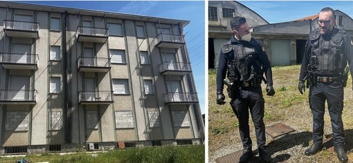 Ferno, stop agli abusivi: palazzina sgomberata e ingressi murati