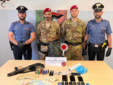 Il materiale sequestrato dai carabinieri