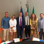 I consiglieri regionali Lega a margine della seduta di oggi (da sinistra: Riccardo Vitari, Alessandra Cappellari, Mauro Piazza, Giovanni Malanchini, Silvia Scurati, Emanuele Monti)