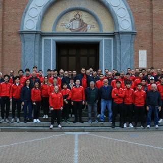 Il gruppo in partenza stamattina